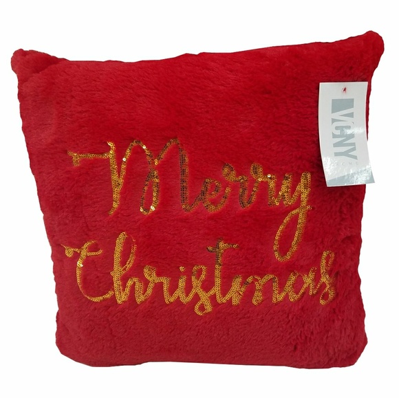 VCNY Home Other - VCNY Home Merry Christmas Red Sequin Pillow VCNY Home Other - VCNY Home Merry Christmas Red Sequin Pillow